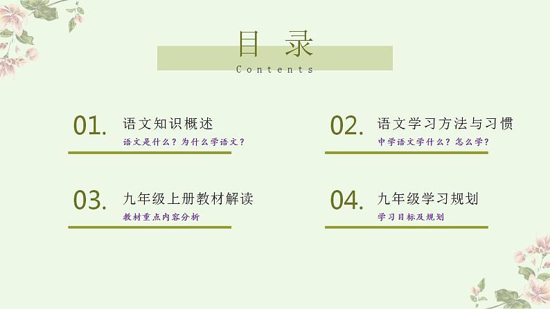 【开学第一课】初中语文九年级上册--开学第一课 课件（全国通用）03