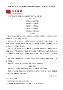 中考语文一轮复习通关练习专题16：八下文言文阅读（含解析）