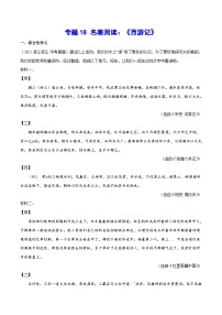 中考语文一轮复习考点精炼专题18 名著阅读：《西游记》(含解析)
