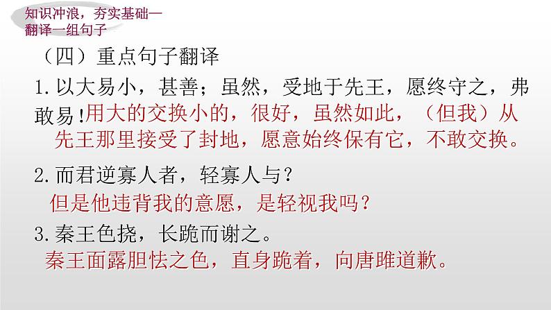 文言文整合复习《唐雎不辱使命》《邹忌讽齐王纳谏》-中考语文一轮复习课件PPT第8页