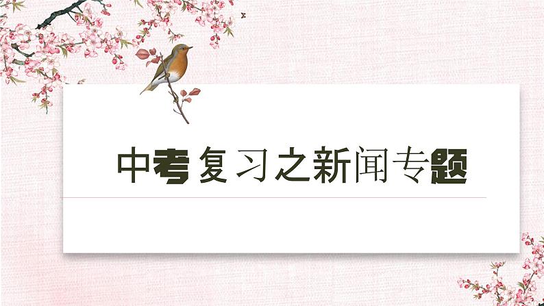 新闻专题-中考语文一轮复习课件PPT01