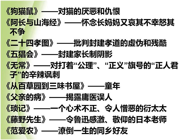 《朝花夕拾》-中考语文一轮复习课件PPT第3页
