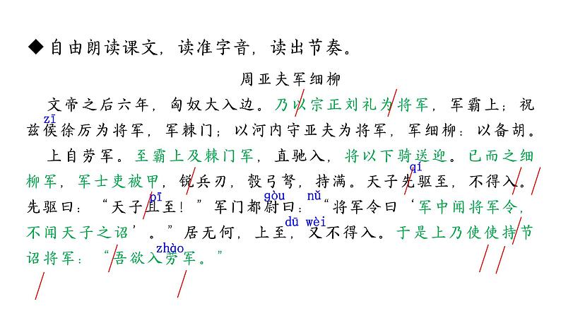 第25课《周亚夫军细柳》课件 2022—2023学年统编版语文八年级上册05