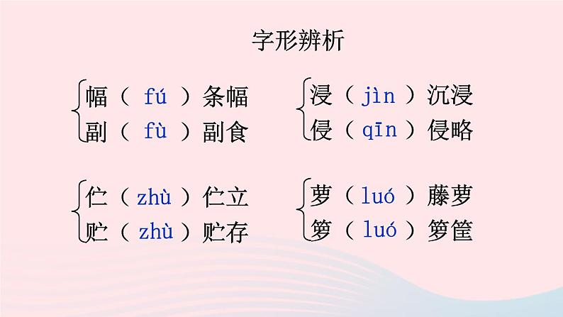部编七年级语文下册第五单元18紫藤萝瀑布配套课件第6页