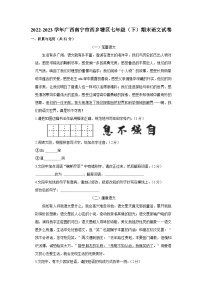 2022-2023学年广西南宁市西乡塘区七年级下学期期末语文试卷（含解析）