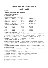 山东省菏泽市东明县2022-2023学年八年级下学期期末语文试题（含答案）