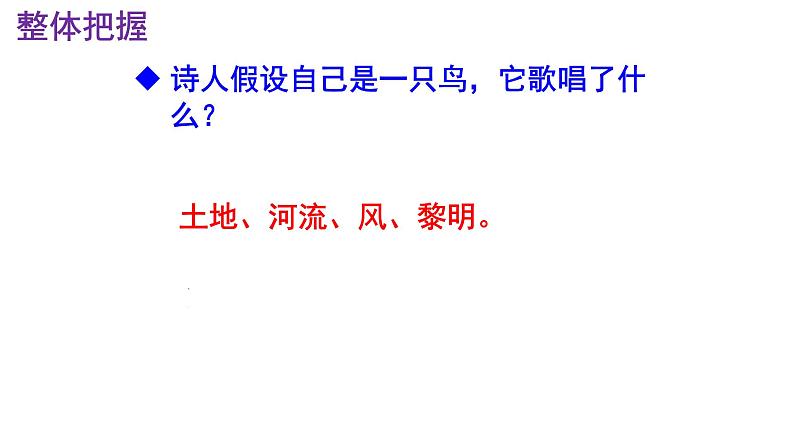 九上语文第3课《我爱这土地》精品实用高效课件07