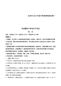 四川省达州市2020年中考语文试题（含解析）