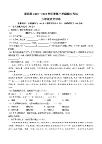 安徽省六安市霍邱县2022-2023学年八年级下学期期末语文试题