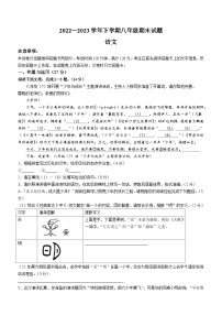 河南省郑州市二七区2022-2023学年八年级下学期期末语文试题（含答案）