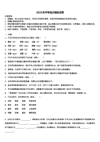 2022-2023学年江苏省溧水县重点名校中考语文模试卷含解析