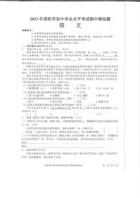 湖南省邵阳市隆回县2022-2023学年九年级下学期期中语文试题