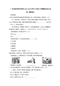 广东省深圳市龙华区2022-2023学年八年级下学期期末语文试题+
