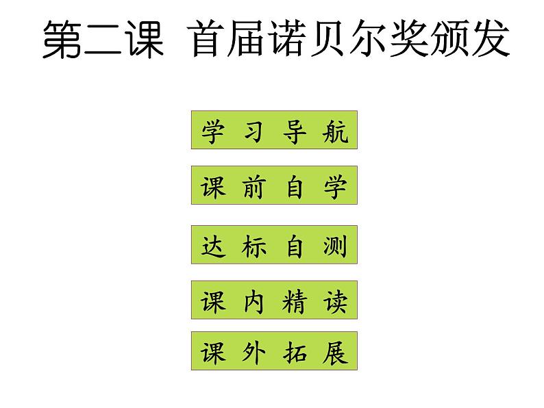 部编版八年级语文上册--2首届诺贝尔奖颁发（精品课件）01