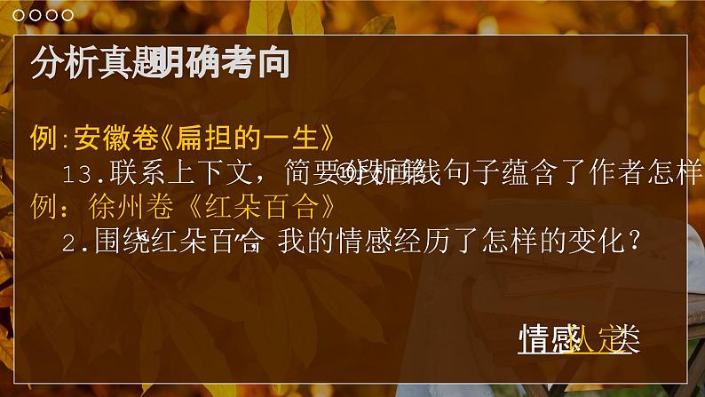 读懂叙事散文中的情感-中考语文二轮专题课件PPT第6页