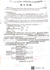 河南省周口市项城市第一初级中学2023-2024学年九年级上学期开学考试语文试卷