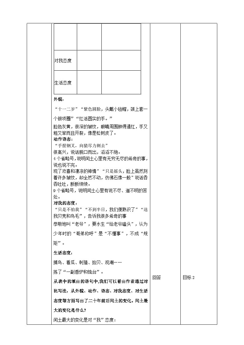 2023-2024 部编版语文九年级上册 15《故乡》第二课时课件+教案+学案02