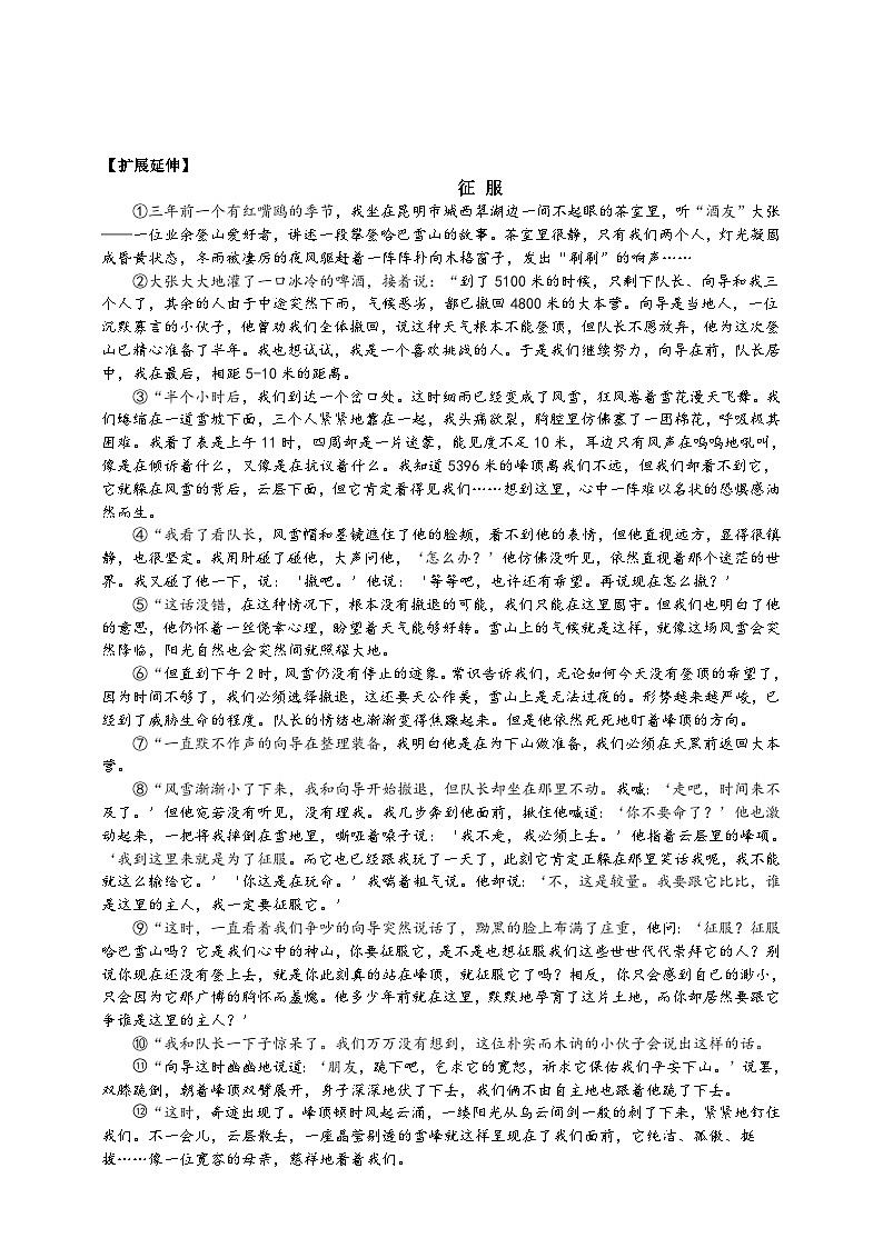 2023-2024 部编版语文九年级上册 17《孤独之旅》第一课时课件+学案+教学设计（表格式）03