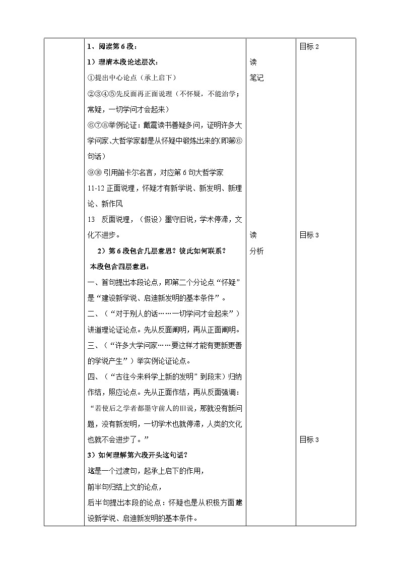 2023-2024 部编版语文九年级上册 19《怀疑与学问》第二课时课件+教案+学案02