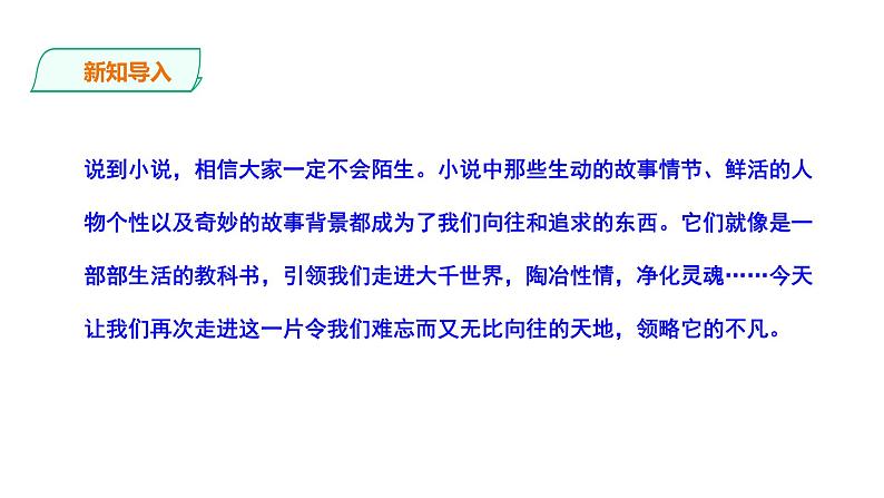 2023-2024 部编版语文九年级上册 九年级上册 第四单元 综合性学习《走进小说天地》课件+学案+教案（表格式）02