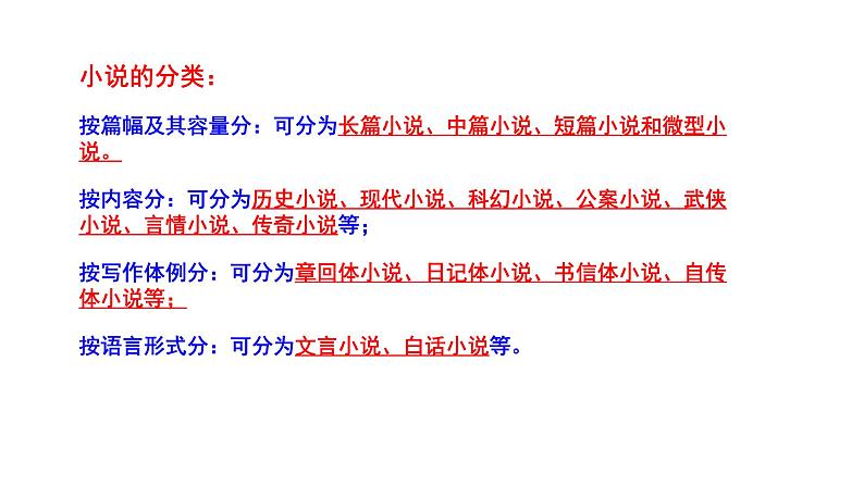 2023-2024 部编版语文九年级上册 九年级上册 第四单元 综合性学习《走进小说天地》课件+学案+教案（表格式）06