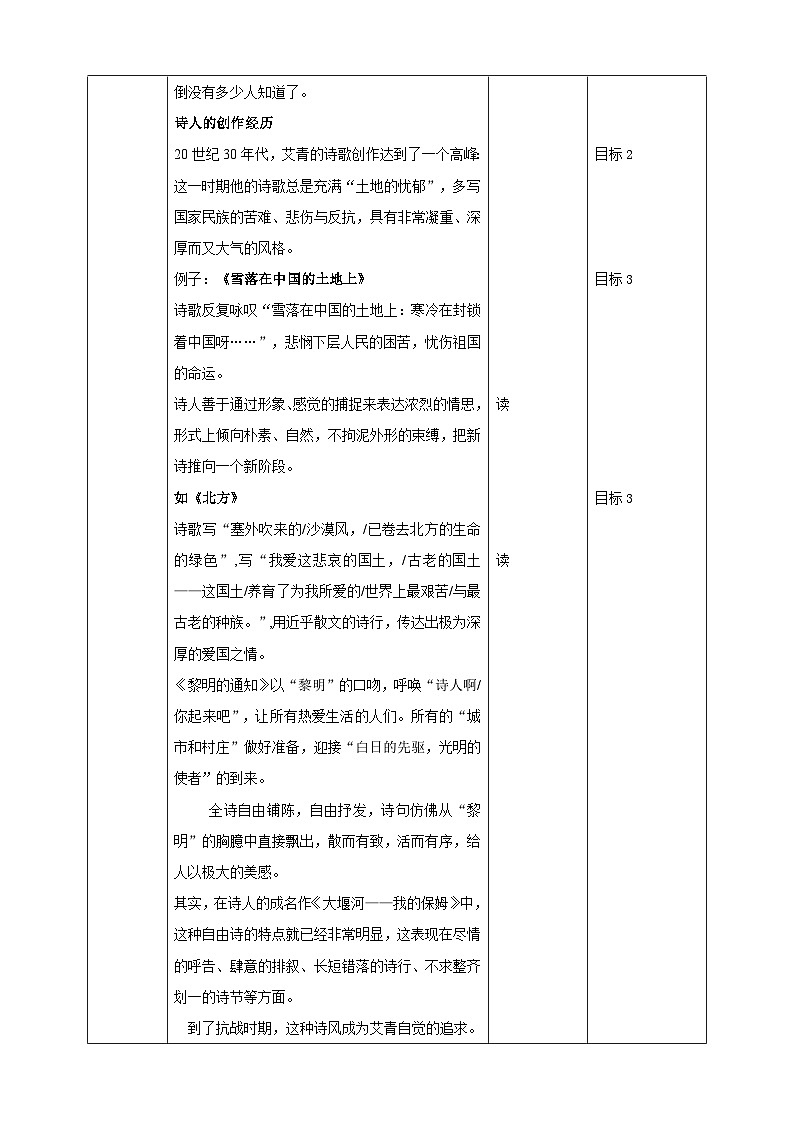 名著导读《艾青诗选·如何读诗》教学设计第3页