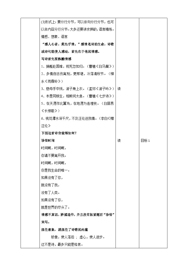 2023-2024 部编版语文九年级上册 九年级上册第一单元任务三《尝试创作》课件+教案+学案03