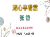 2023-2024 部编版初中语文 九年级上册 第13课《湖心亭看雪》+课件