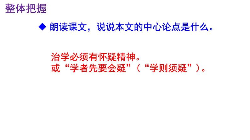 2023-2024 部编版初中语文 九年级上册 第19课《怀疑与学问》+课件第8页