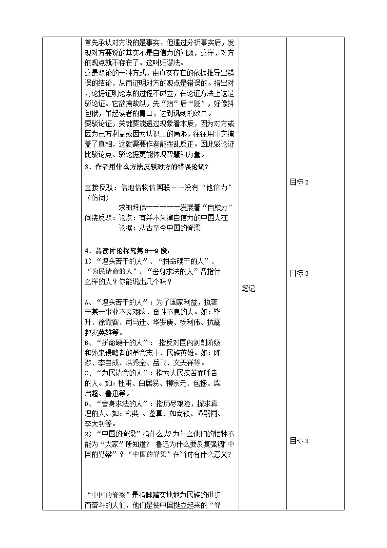 2023-2024 部编版语文九年级上册 18《中国人失掉了自信力吗》第二课时课件+教案+学案02
