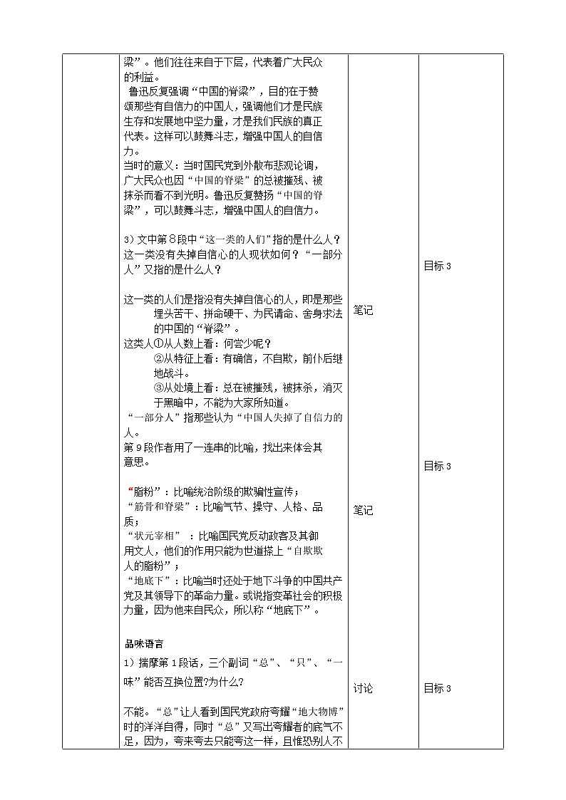 2023-2024 部编版语文九年级上册 18《中国人失掉了自信力吗》第二课时课件+教案+学案03