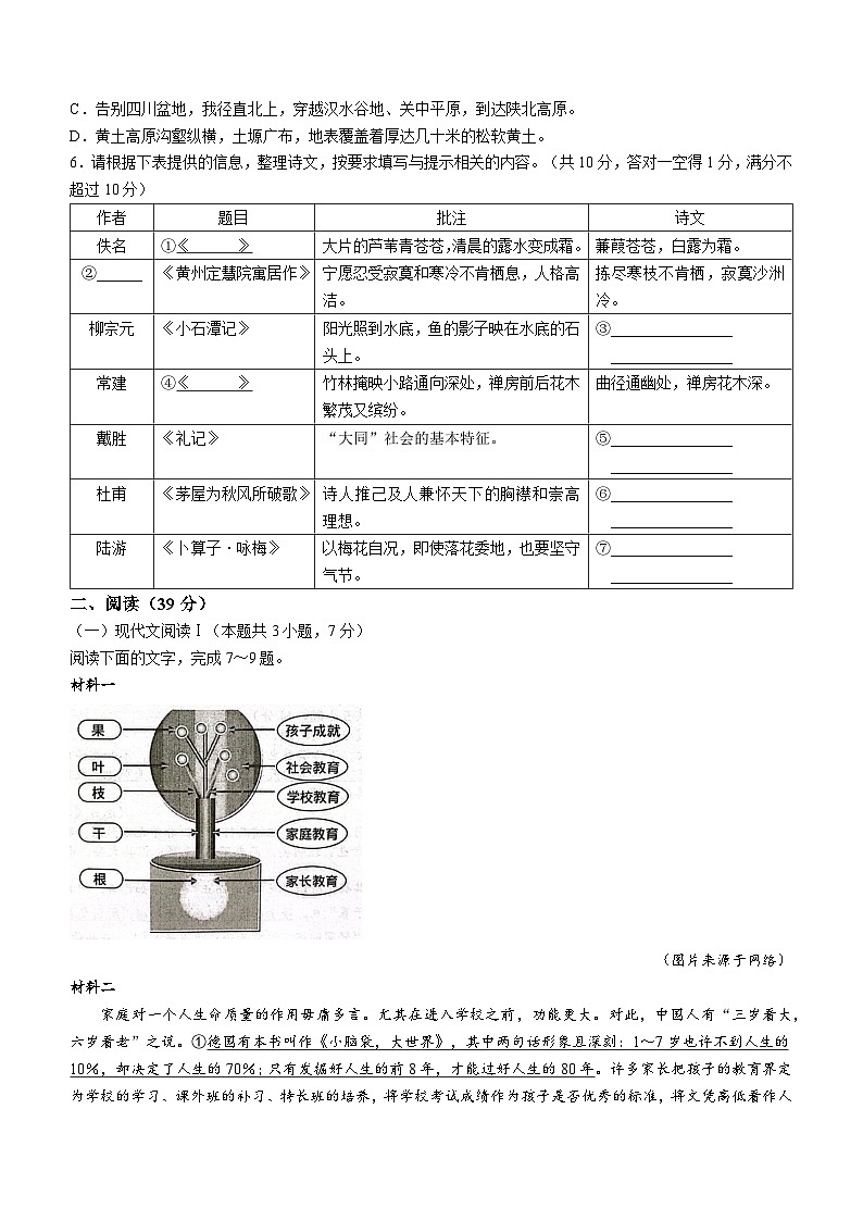 广西来宾市2022-2023学年八年级下学期期末语文试题第2页