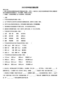 2023届福建省泉州市晋江市泉州五中学桥南校区中考语文模拟精编试卷含解析