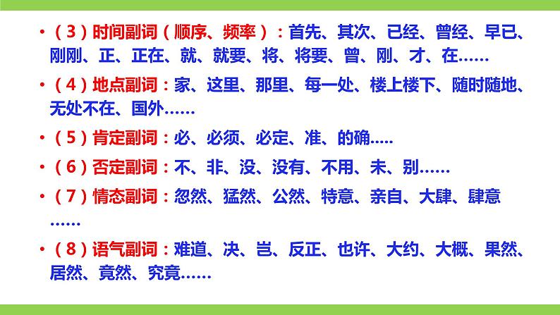 部编教材语法修辞“补白”七下微课《副词》（PPT+任务单）06