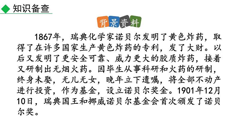 初中语文八年级上册2 首届诺贝尔奖颁发(1)教学课件（2023秋）第5页