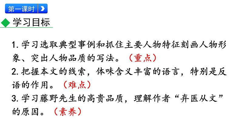 初中语文八年级上册6 藤野先生(1)教学课件（2023秋）第3页