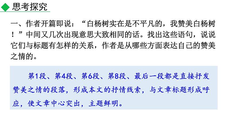 初中语文八年级上册15 白杨礼赞(1)教学课件（2023秋）第2页