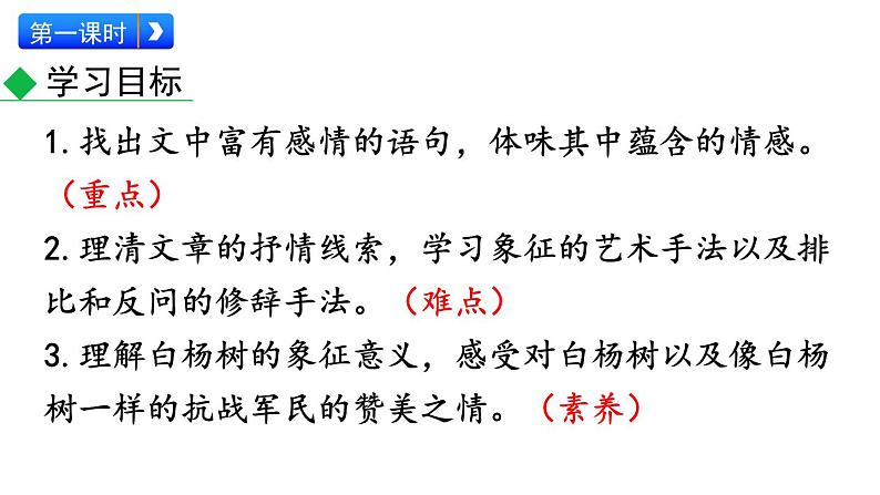 初中语文八年级上册15 白杨礼赞教学课件（2023秋）第3页
