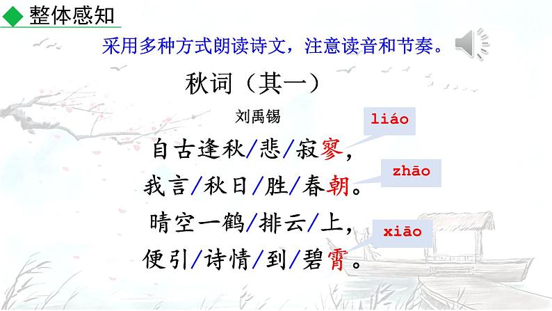 初中语文七年级上册课外古诗词诵读教学课件（2023秋）06