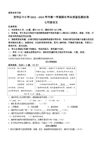 广东省深圳市龙华区2022-2023学年七年级上学期期末语文试题