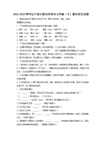 2022-2023学年辽宁省大连市庄河市七年级（下）期末语文试卷（含答案解析）