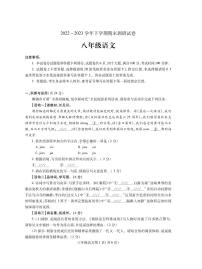 河南省舞钢市2022-2023学年八年级下学期期末考试语文试题
