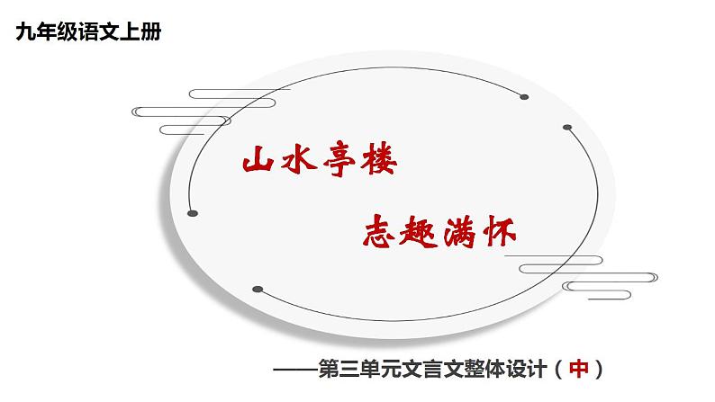 11、《醉翁亭记》大单元教学课件  2023-2024学年上学期九年级语文第1页