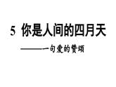 部编版九年级语文上册5 你是人间的四月天课件PPT