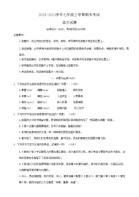 贵州省遵义市桐梓县2020-2021学年七年级上学期期末考试语文试题