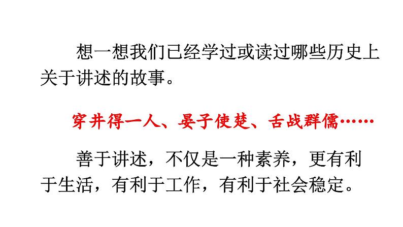 部编版八年级语文上册  第1单元 口语交际 讲述课件PPT02