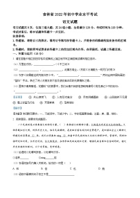 2022年吉林省中考语文真题（解析版）