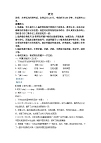2022年四川省达州市中考语文真题（解析版）