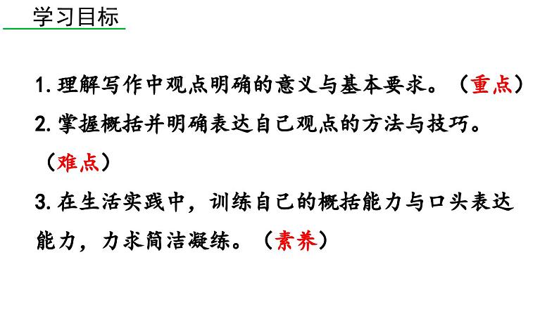 部编版九年级语文上册  第2单元 写作 观点要明确课件PPT02