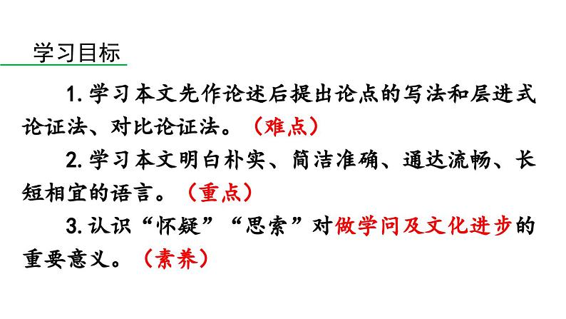 部编版九年级语文上册  19 怀疑与学问课件PPT04